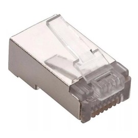 Steren Plug Blindado Rj45 8 Contactos Cat 5e Cable Redondo Steren