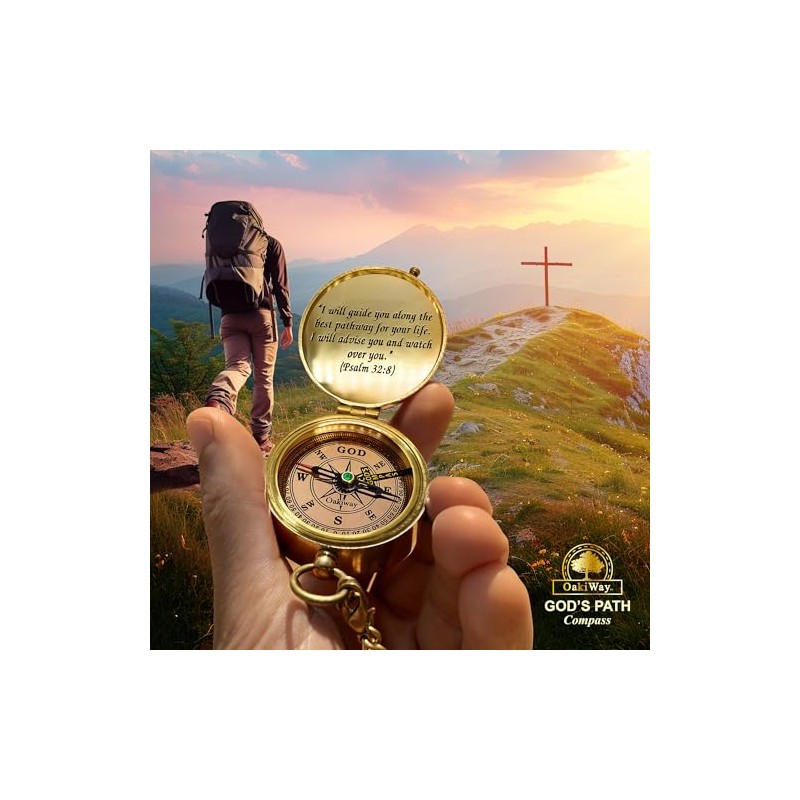 God's Path Compass – Communion & Confirmation Gift for Teenage