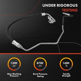 A-Premium Power Steering Pressure Hose Line Assembly Compatible with Infiniti Q60 2014-2015 G35 2007-2008 G37 2008-2013 3.5L 3.7L Replace# 49710JK62Cpr