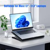 LIANGSTAR Laptop Cooling Pad, Laptop Cooler with 8 Quiet Fans