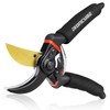 IRONCUBE 8" Professional Premium Titanium Bypass Pruning Shears, Hand Crafted
