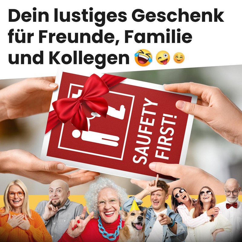 DankeDir! Saufety First - Sign 30 x 20 cm -