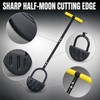 Half Moon Garden Edger Tool for Lawn Borders - Manual