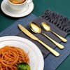 Gold Silverware Set, OGORI 30-Piece Gold Forged Stainless Steel Flatware