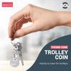 2pk Trolley Coin Keyring UK Set | Shopping Trolley Token