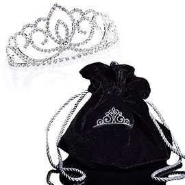 Anderson's Sasha Tiara and Tiara Bag Set, Prom Tiaras, Homecoming Tiaras, Pageant Tiaras, Queen Or Princess Tiara For Prom, Homecoming, Pageant, Wedding, School Dance, Award, Costume, Party, Event