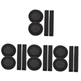 Vaguelly 4sets Headphone Ear Cover Pads Sponge Protective Sleeves for Headsets of Cushions for Comfortable Use Easy Installation Earphone Accessories