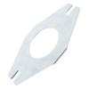 SPARES2GO Universal Toilet Cistern Close Coupling Fixing Kit Flat Metal