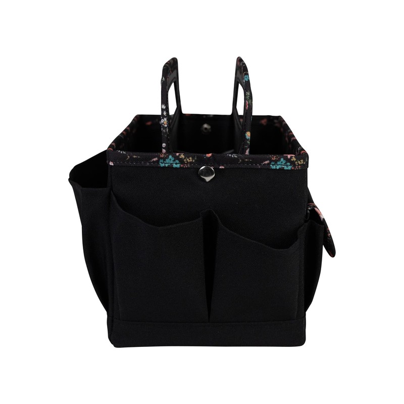 Everything Mary Craft Caddy, Black & Floral - Art Storage
