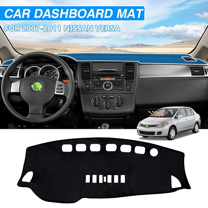 Cartist Cubierta de salpicadero para Nissan Versa Tiida C11 2007
