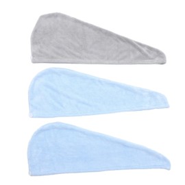 FOMIYES Hair Dry Towel Set 3pcs Ultra Soft Hair Towels for Women Absorbent Fast Dry Frizz for Shower Gym Spa Travel