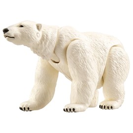 Takara Tomy Ania AL-35 Polar Bear (Floating in Water Ver.) Animal Dinosaur Toy for Ages 3 and Up