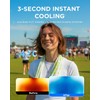 CoolRush Towel with Natural Mint Extract, Instant 3-Second Cooling Towel,