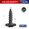 #8 x 5/8" Wood Screw 100Pcs Alloy Steel Standard Thread