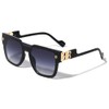 Dweebzilla Womens Oversized Square One Piece Lens Luxury Aviator Sunglasses