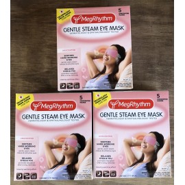 MegRhythm 3 BOX- MegRhythm Self Heated Gentle Steam Eye Mask Unsent Relaxation Eye Strain!
