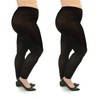 Silky Toes Womens Plus Size Opaque Microfiber Casual Footless Tights-