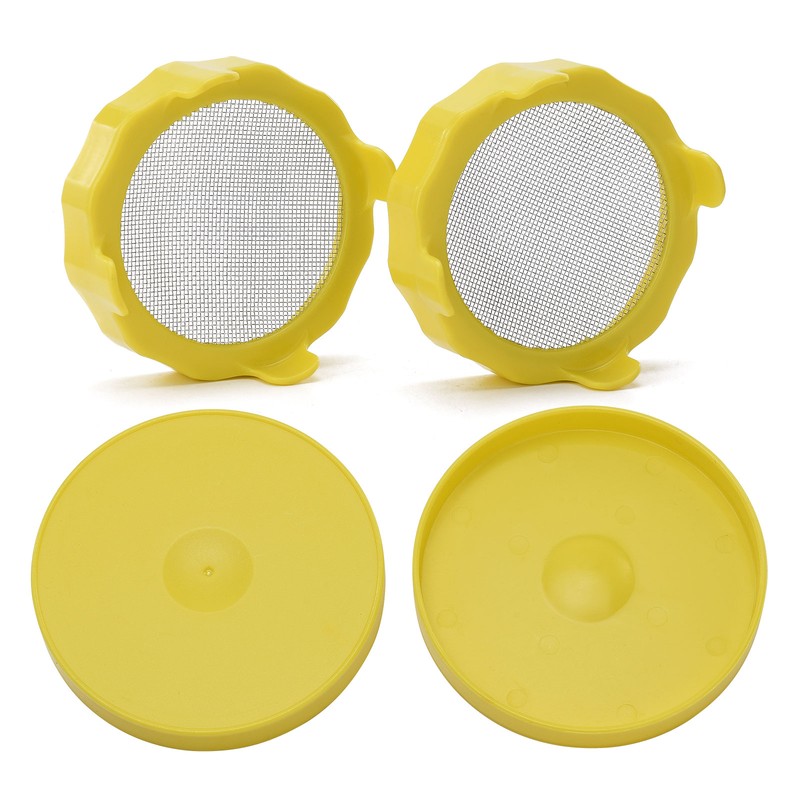 ABS Sprout Lid with Stainless Steel Screen for Wide Mouth