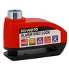 FD-MOTO Alarm Disc Lock & Reminder Cable Black/Red