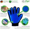 iQ-Pet Fellpflege-Handschuh | 2 Seiten: Gummi + Mikrofaser