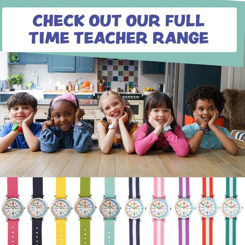 Amonev Time Teacher Watches (Blue & White)