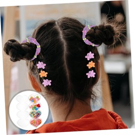 FOMIYES Cartoon Hairband Set 20 Hair Claw Clips 10 Hair Rings Elastic Comfortable Mixed Styles Storage Box Included