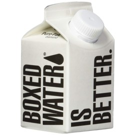 Boxed Water 8.5 oz. (Single Unit) – Purified Drinking Water Plant-Based Cartons, 100% Recyclable, BPA-Free, Refillable Cartons, Sustainable Alternative