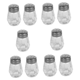 STOBAZA 10Pcs Mini Seasoning Bottles Portable Condiment Containers for Kitchen BBQ Easy to Hold Pepper Salt for Outdoor Cooking Camping Reusable Easy to Clean