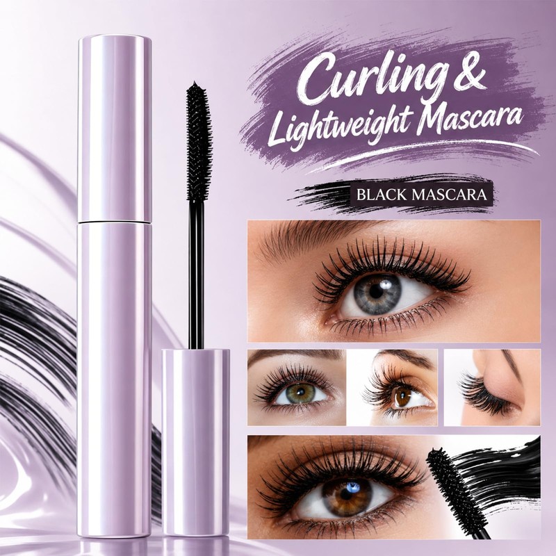 2PCS Mascara for Older Women, Long Lasting Curl Mascara Lengthening