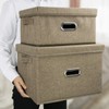 Sturdy Fabric Cube Storage Bin Minimalist Portable Storage Container Space-saving
