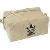 'Raccoon with Party Hat' Canvas Wash Bag/Makeup Case (CS00042153)
