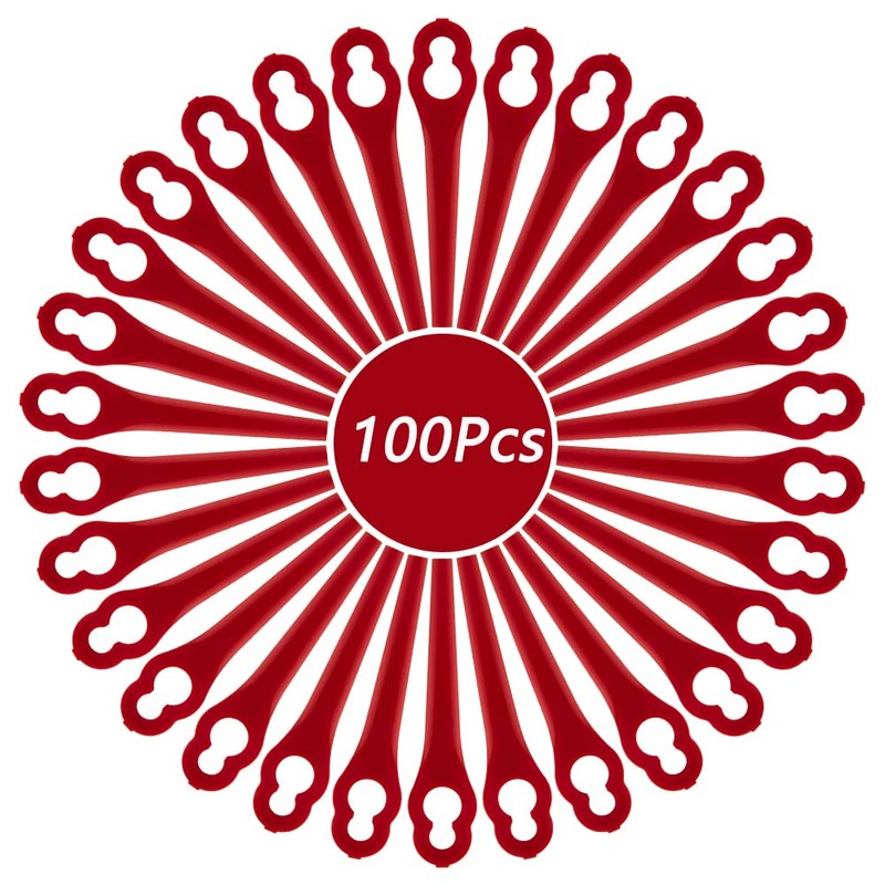 EVEHAP 100Pcs Replacement Blades Compatible with Garden Gear Strimmer Cordless