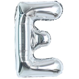 TONIFUL 40 Inch Large Silver Letter E Balloons Helium Balloons,Foil Mylar Big Letter Balloons for 2026 New Year Eve Graduation Wedding Baby Shower Birthday Party Anniversary Supplies Decorations
