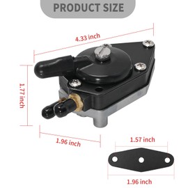 SYOWADA 438559 Bomba de combustible de repuesto para Johnson Evinrude 25HP 35HP 50HP 65HP 70HP 75HP 85HP 88HP 90HP 100HP 105HP 115HP 135HP 140HP, reemplazo para 433390 395712 398385 555555591 438557
