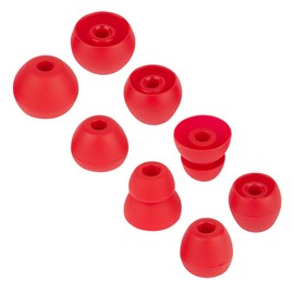 Replacement Ear Tips Silicone Ear Bud Tips Compatible with Powerbeats Pro Beats Wireless Earphone Headphones Rubber Tips Eartips Red Earbud Tips 4 Pairs