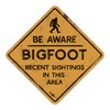 Bigfoot Be Aware Recent Sightings Metal Wall Decor – Funny