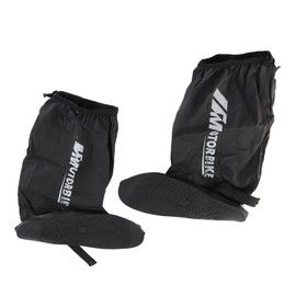 1 Pair Rain Shoe Covers PVC Foldable Water Resistant Tall Rain Boot Covers for Cycling Skiing Fishing Climbing