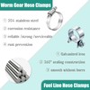 Dianrui 55PCS Hose Clamp Assortment Kit 1/4"–1-1/8" Hose Clamps Stainless
