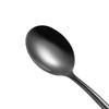 Steel Black Soup Spoon, Long Handled Great Circle Spoons,Korean Long