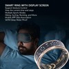 Denash Smart Health Ring, Fitness Tracker with Digital Display &