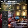 Porbench 75FT Outdoor String Lights Waterproof with 50+4 Bulbs (1.5FT