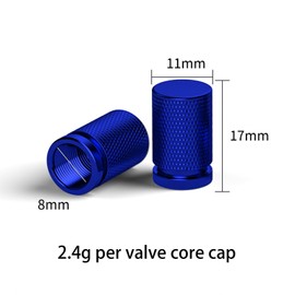 4 Pack Valve Stem Caps, Corrosion Resistant Alloy Leak-Proof Tire Valve Cap Cover Set, Universal Stem Covers for Cars Trucks Motorcycles SUV and Bikes