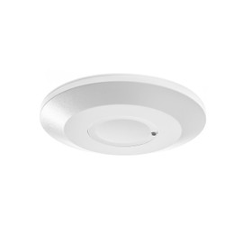 HUBER Motion 35HF Radar Motion Sensor 360° for Indoor Use - Especially Flat - Motion Sensor Ceiling Mounting, IP20 I 230 V, Suitable for LED, 3-Wire Technology