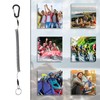 Elevatech Safety Coiled Lanyard, 6Pcs Fishing Lanyard Retractable Heavy Duty