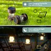 Solar Lanterns Outdoor Hanging Lights,2 Pack Waterproof Landscape Lights Solar