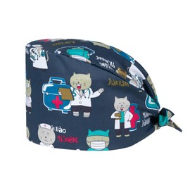 THXFUNAREA Surgical Caps, Fabric Nurse, Surgical Caps, Women/Men, Adjustable Work Cap for Nurses & Doctors, Dust Cap for Hospital & Beauty Care, Soft & Breathable