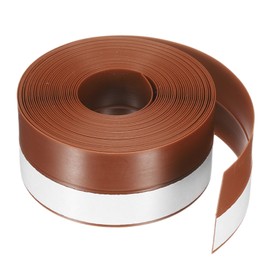 HARFINGTON Weather Stripping Door Seal 16.4ft x 25mm TPE Seal Strip for Door Draft Stopper Adhesive Tape Window House Shower Glass Gaps, Brown