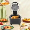 Airy Fryer,2.38 Gal 1350w Glass Air Fryer,6-In-1 Non-Drawer,Digital Display,Auto Shutoff,0-60