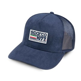 Sparco Trucker Cap Navy Blue Baseball, Standard Unisex Adult
