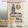 4 Pack Expandable Wall Mounted Shoe Rack, 17"-31" Adjustable Hanging